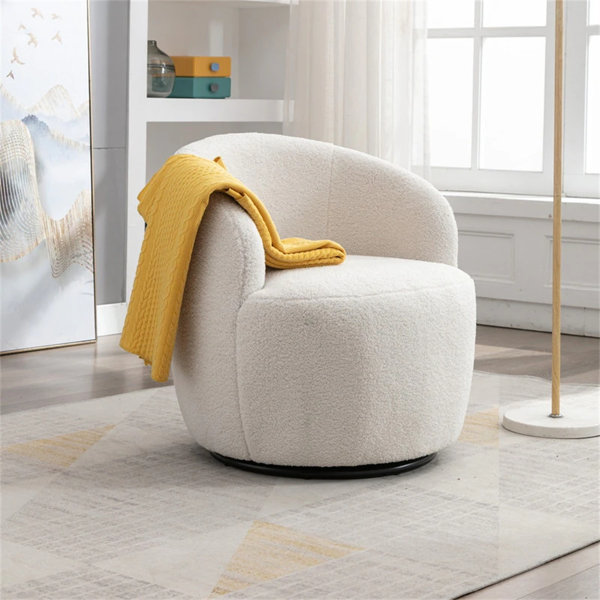 Romika Swivel Decorative Armchair Single Chair Ideal for Home Living Room  Terrace Bedroom Leisure Reading